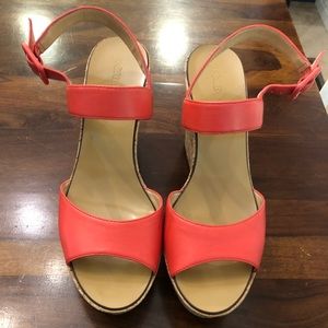 J Crew Poppy Maryanne Cork  wedge sandals